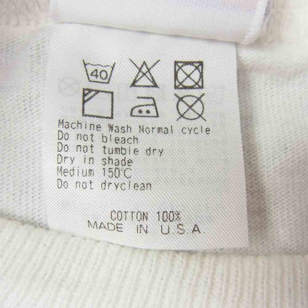 STANDARD CALIFORNIA スタンダードカリフォルニア × Champion チャンピオン USA製 T1011 プリント Tシャツ ホワイト系 L【中古】