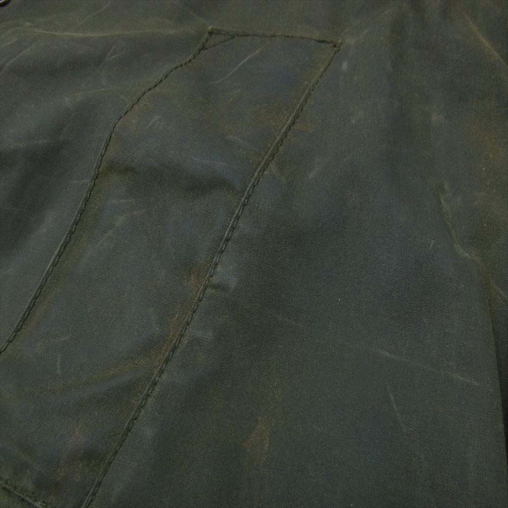 Barbour バブアー 1502085 SL Bedale wax Border Lining ビデイル スリムフィット ワックスコーティング オイルド ジャケット カーキ系 34【中古】