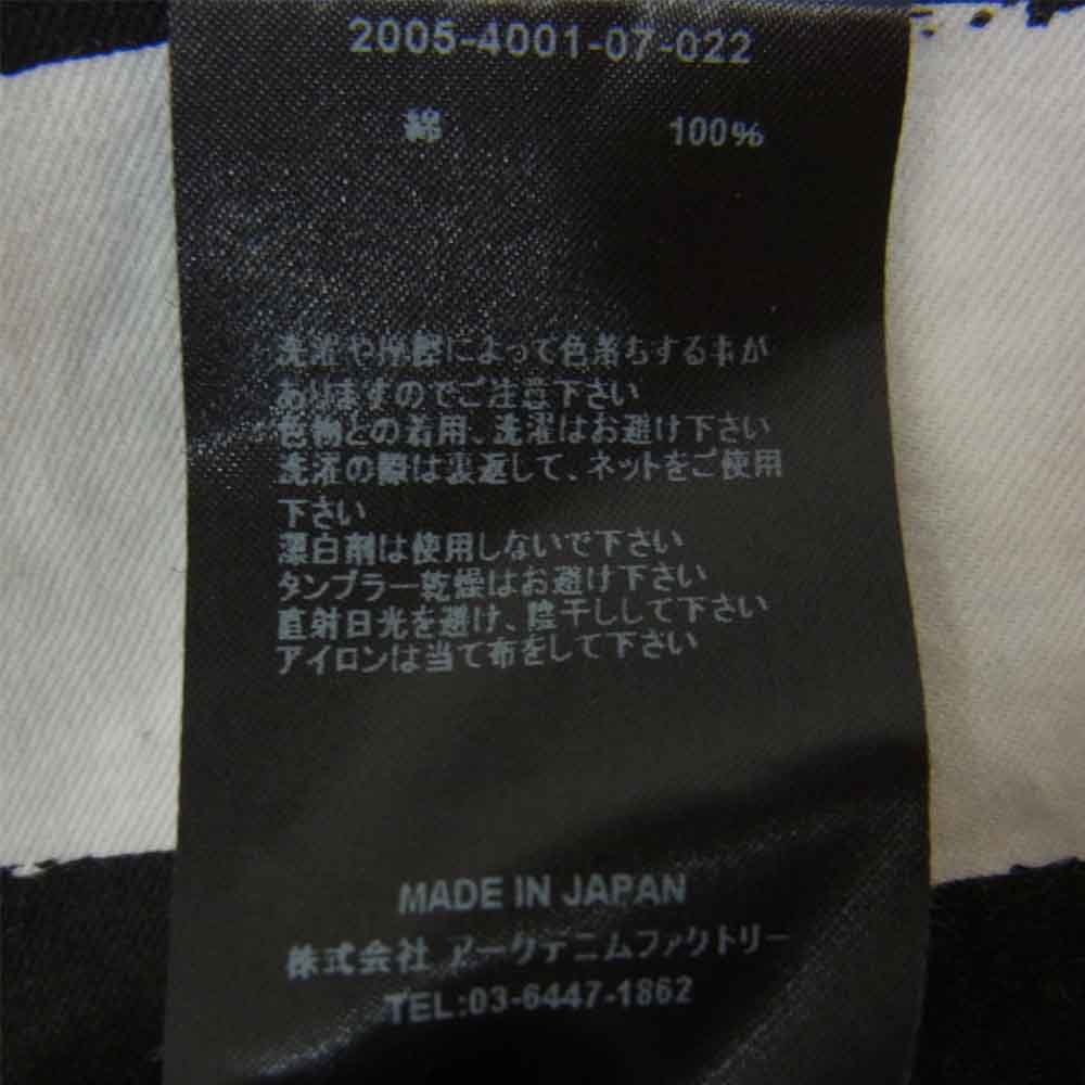 MINEDENIM マインデニム 20SS HD Bold Border S/S Denim ボーダー柄 半袖 Tシャツ ブラック系 2【中古】