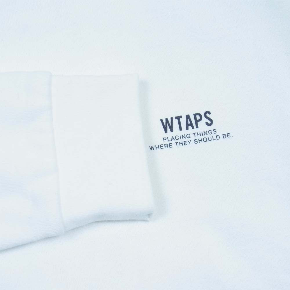 WTAPS ダブルタップス 15AW SCREEN SERIES INGREDIENTS クルー ネック スウェット ホワイト系 S【中古】