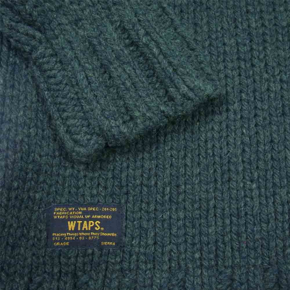 WTAPS ダブルタップス 16AW 162MADT-KNM04 ARAN KNIT アラン ニットセーター モスグリーン系 1【中古】