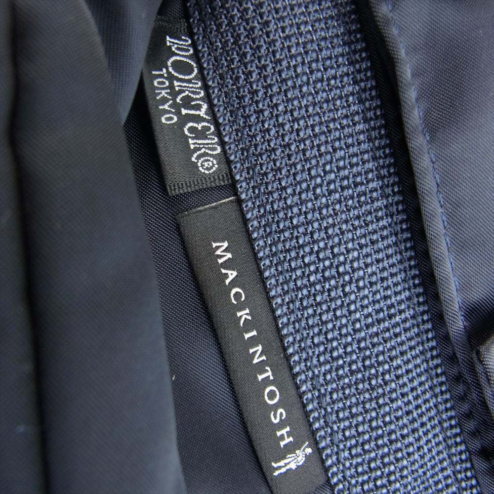 Mackintosh マッキントッシュ PORTER ポーター MINI BUCKET TOTE ナイロントートバッグ ネイビー系【中古】