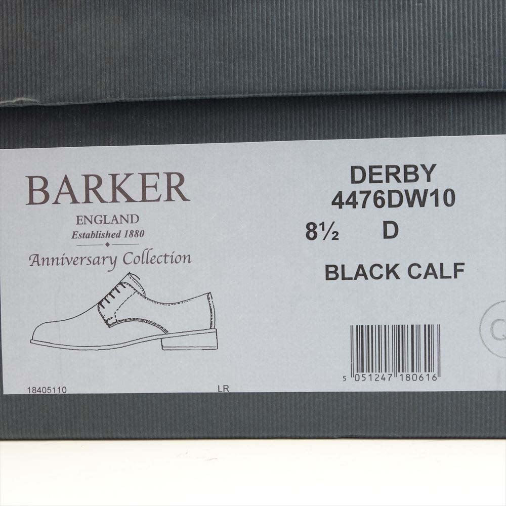 バーカー 4476DW10 DERBY ダービーシューズ ブラックカーフ UK8.5 ブラック系 8.5【極上美品】【中古】