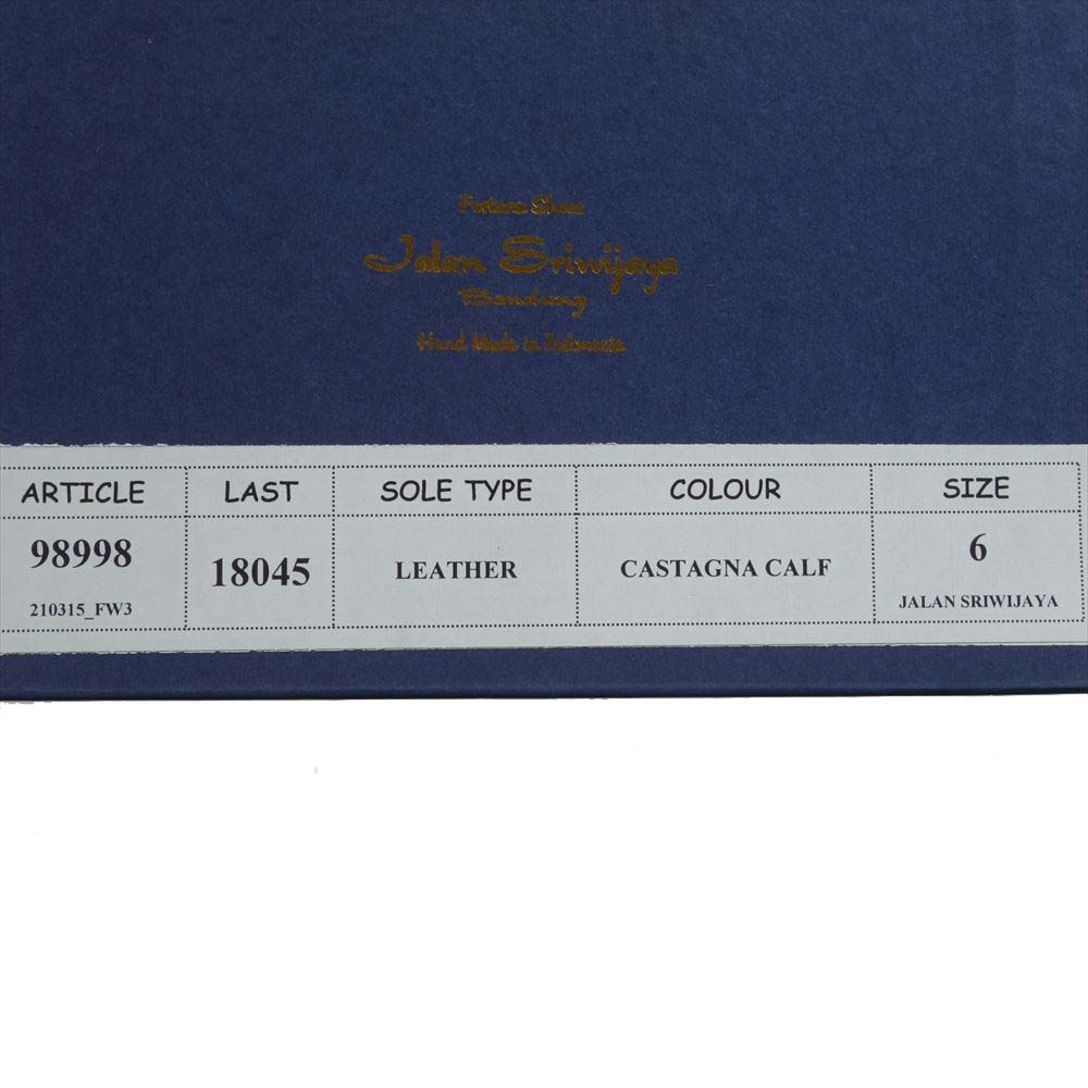 JALAN SRIWIJAYA ジャランスリウァヤ 98998 コインローファー レザーソール カスターニャ UK6 CASTAGNA CALF UK6【極上美品】【中古】