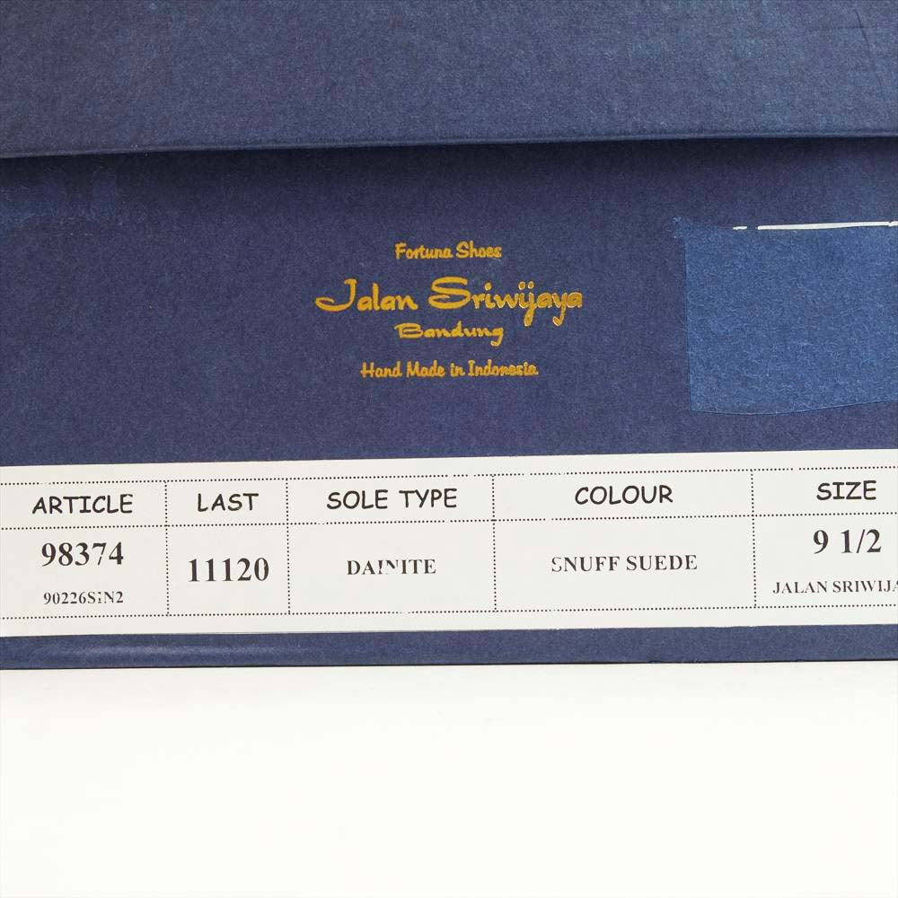 JALAN SRIWIJAYA ジャランスリウァヤ 98374 ダブルモンクストラップ ダイナイトソール ドレスシューズ スナッフスエード UK9.5 CNUFF SUEDE 9.5【極上美品】【中古】