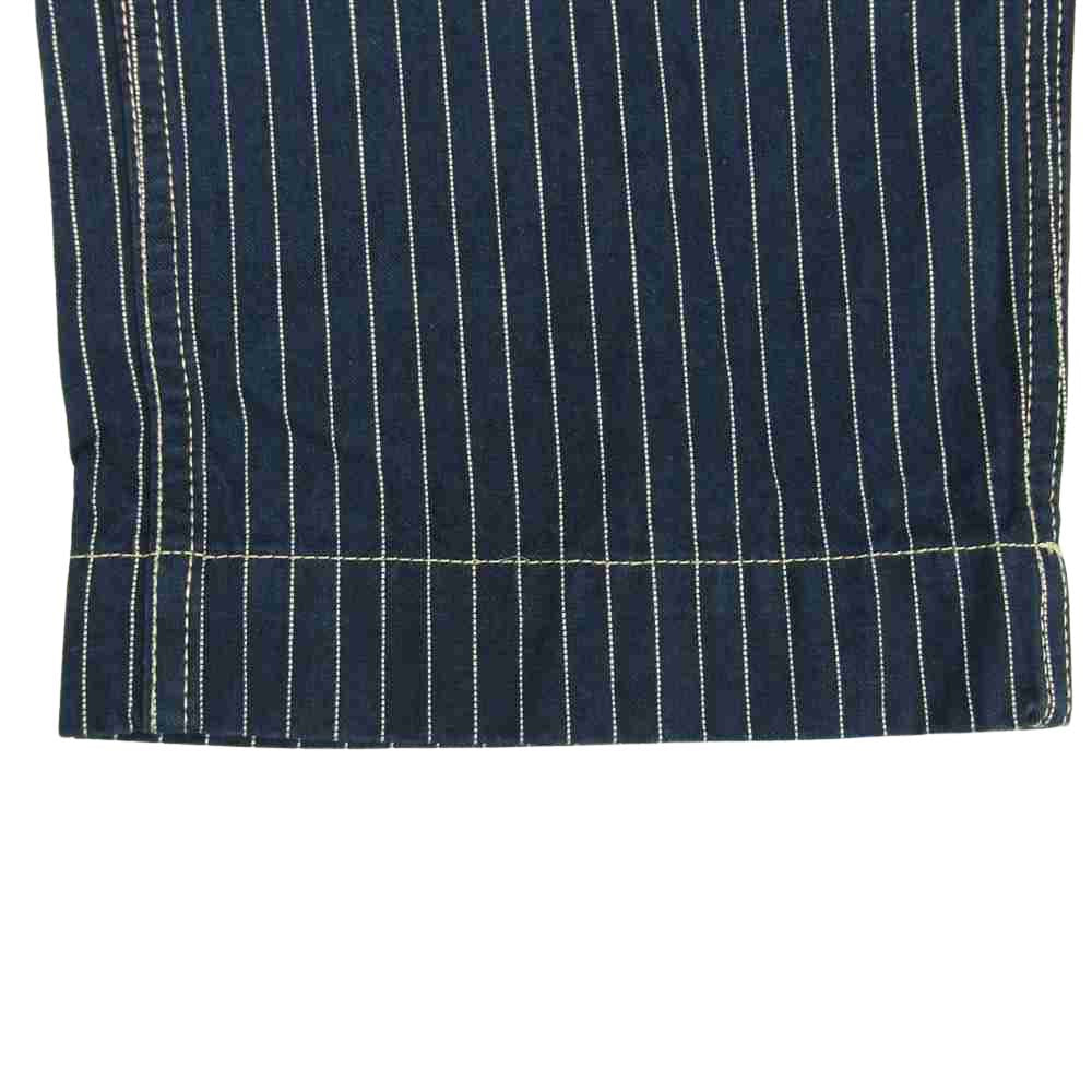 schott ショット 3136004 PERFECTO OLD HICKORY WORK PANTS ヒッコリー ワーク パンツ ネイビー系 28【中古】