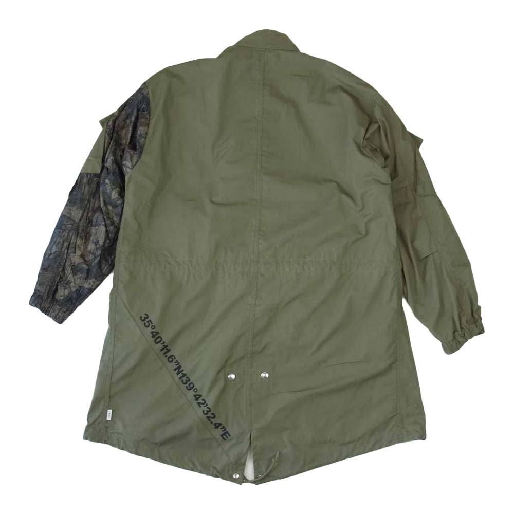 WTAPS ダブルタップス 20SS 201WVDT-JKM01 W51 JACKET.COTTON WEATHER ミリタリー フィッシュテール ミリタリー コート カーキ系 1【極上美品】【中古】
