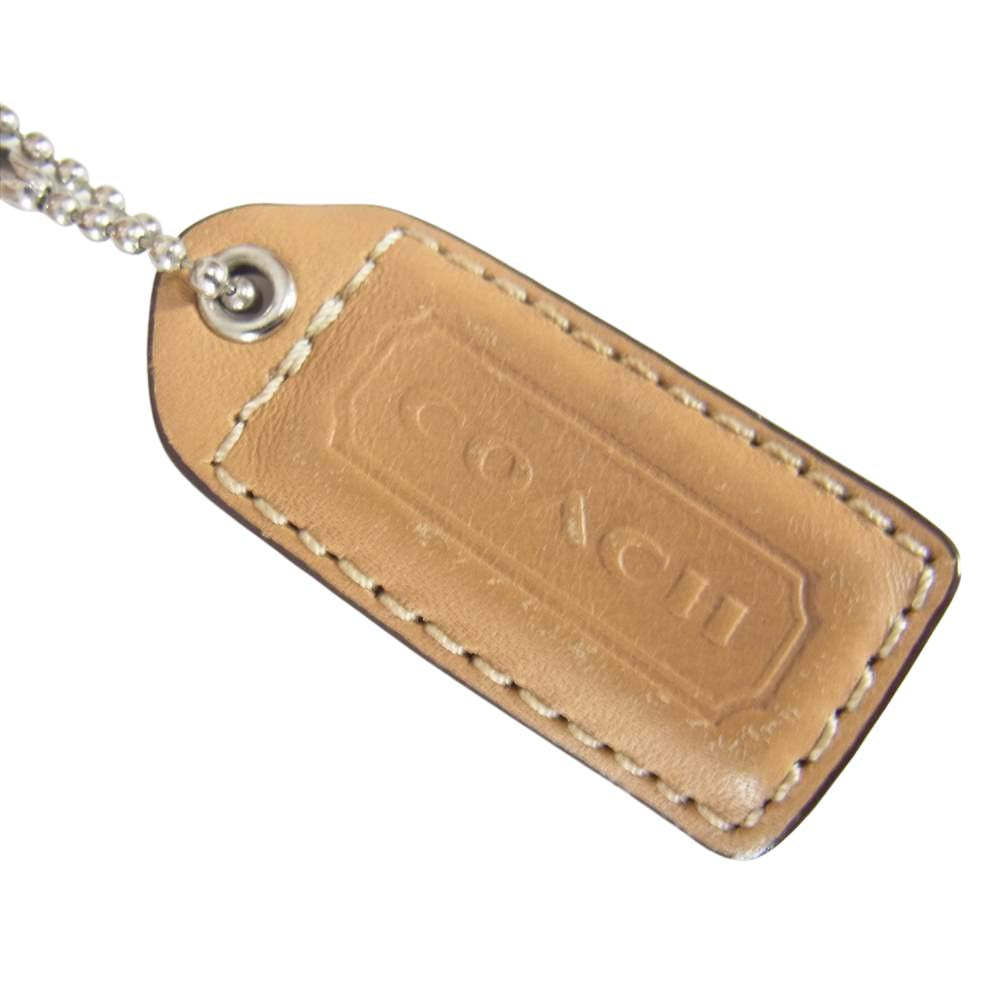 COACH コーチ F07077 シグネチャー キャンバス ショルダー バッグ ブラウン系【中古】