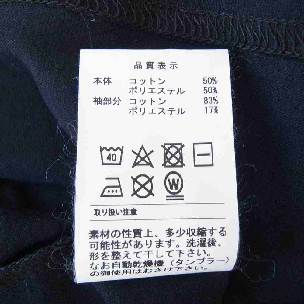 DESCENDANT ディセンダント 19SS 191ATDS-CSM42 MILITIA LAYERED TEE レイヤード サーマル Tシャツ BLACK ブラック系 2【新古品】【未使用】【中古】