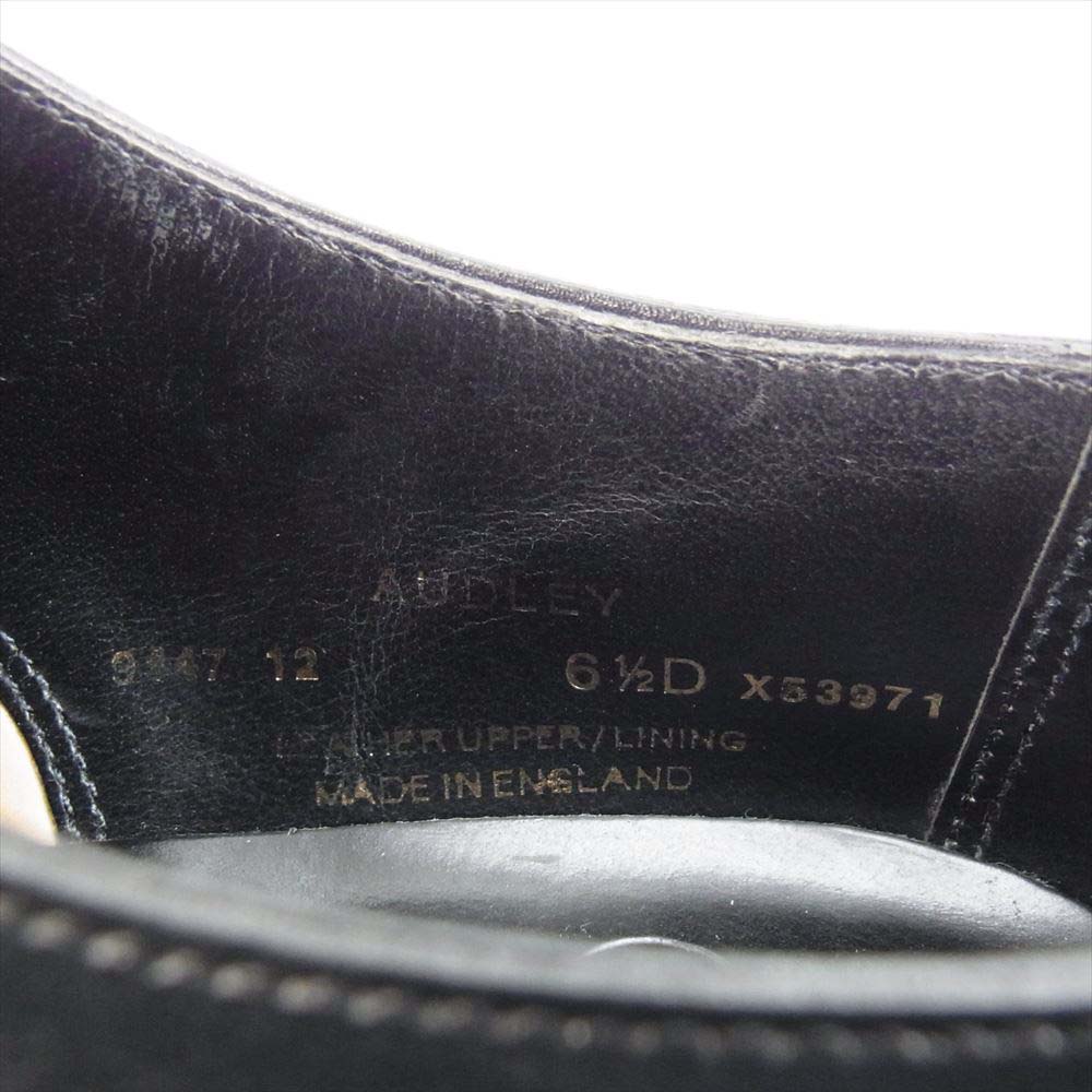 CROCKETT&JONES クロケットアンドジョーンズ 9447 21 AUDLEY オードリー ストレートチップ ブラック系 6.5【中古】