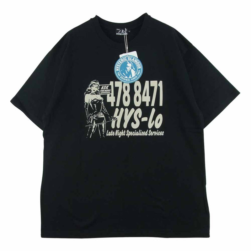 7113 【人気デザイン】ヒステリックグラマー☆ヒスガール定番カラーtシャツ美品