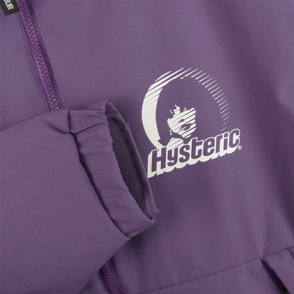 HYSTERIC GLAMOUR ヒステリックグラマー 02213AB02 CIRCLE GIIRL LIGHT AND SHADOW スタンドカラー ジャケット パープル系 L【中古】