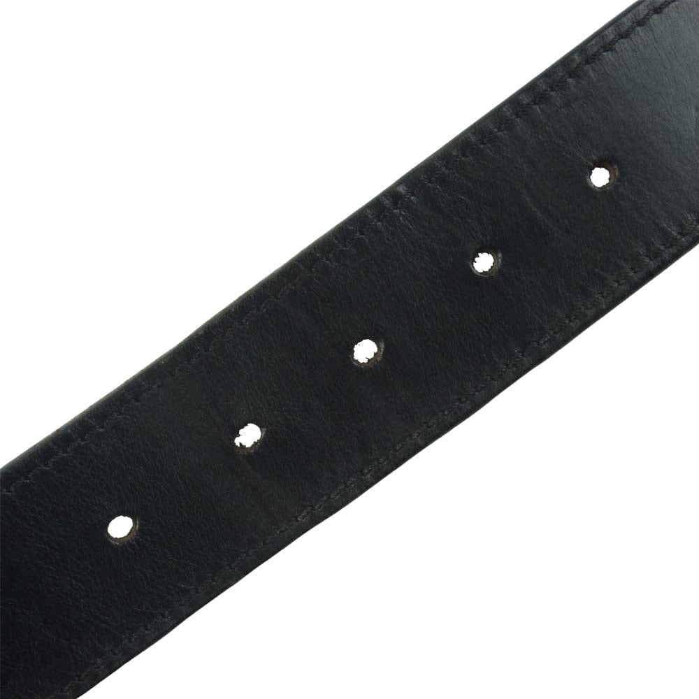 DIOR HOMME ディオールオム 0046 レザー ベルト イタリア製 ブラック系【中古】