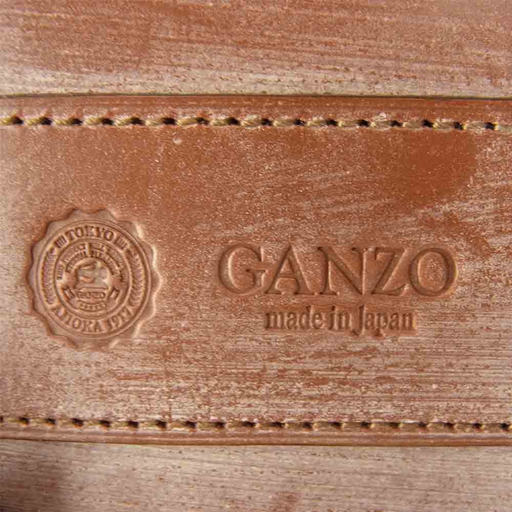 GANZO ガンゾ 57223 BRIDLE THIN ブライドル レザー ブリーフケース ヘーゼル ブラウン系【極上美品】【中古】
