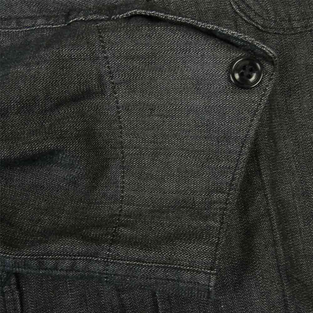 SASAFRAS ササフラス SF-201677 Sprayer Jacket 9.5oz Broken Denim スプレイヤー ジャケット ブロークンデ ニム ブラック系 L【新古品】【未使用】【中古】