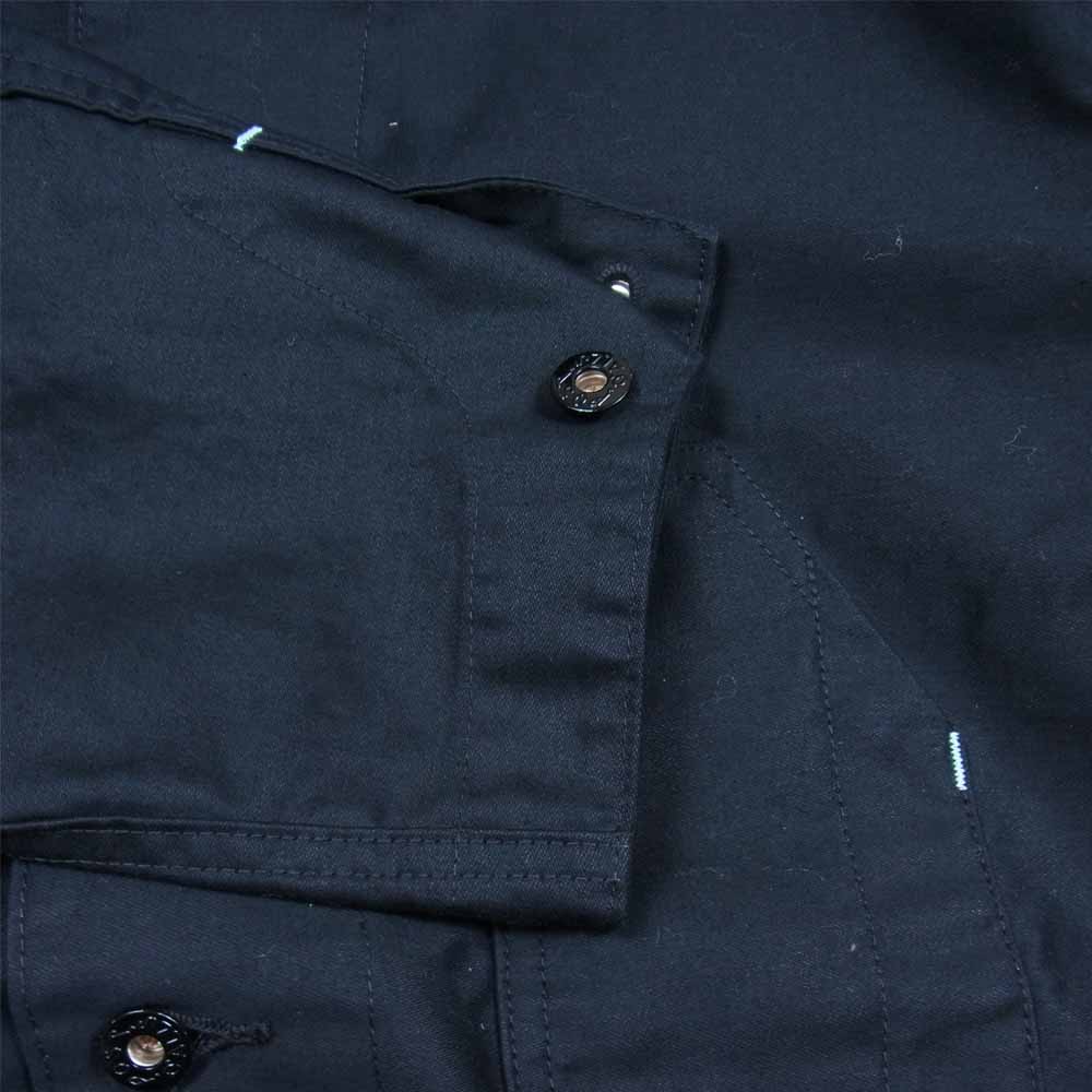 POST OVERALLS ポストオーバーオールズ 1111-VM Vintage Moleskin DeLuxe Railroader ヴィンテージモール スキン カバーオール ジャケット ブラック系 L【新古品】【未使用】【中古】