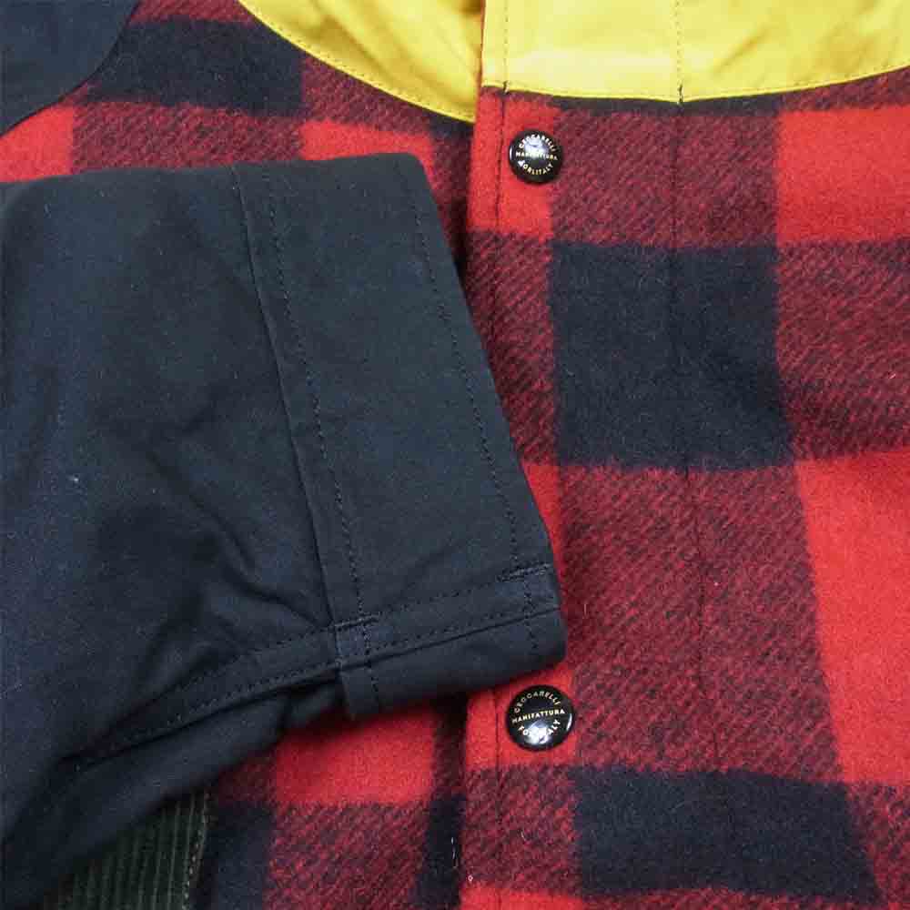 マニファッツュラ チェッカレッリ FO SPECIAL MAKE UP PATCK WOOL Fisherman Parka スペシャル クレイジー パッチ ウール フィッシャーマン パーカ 38【新古品】【未使用】【中古】