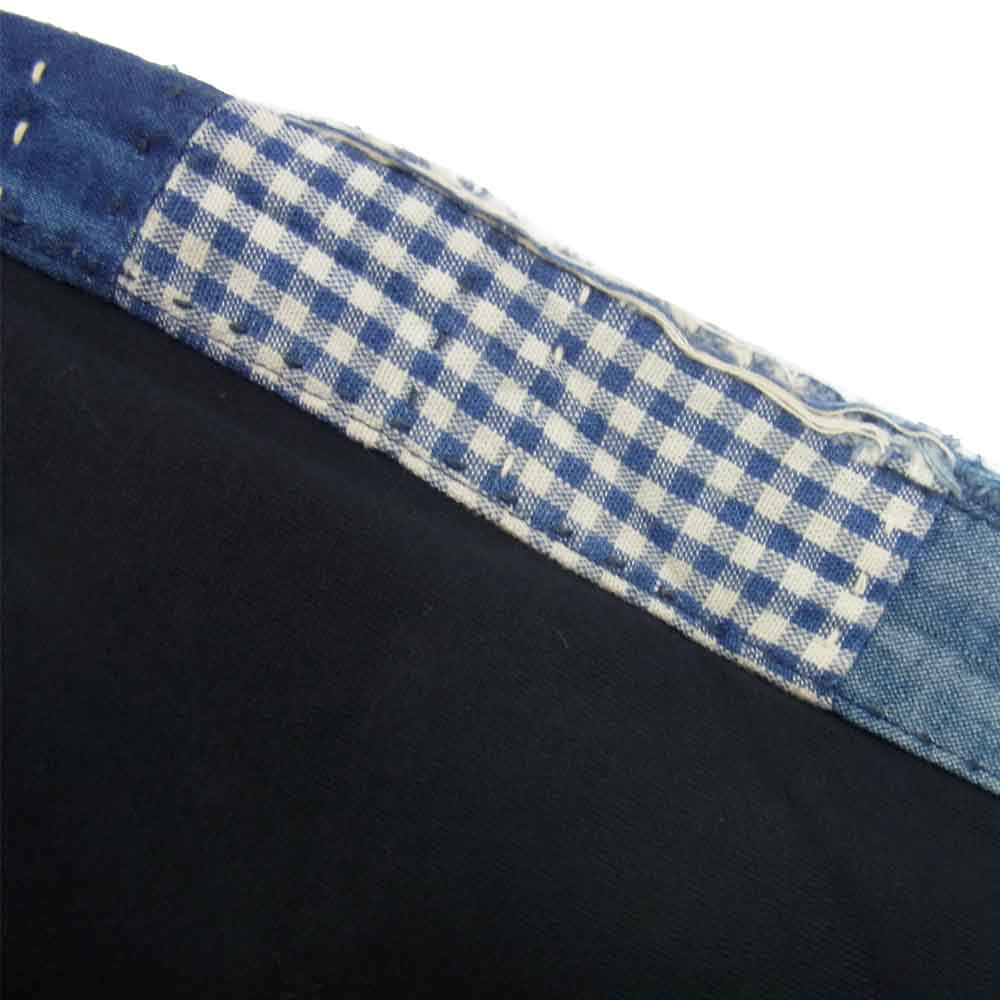 クオン 2002-CS0419 未使用品 Boro Trimmed Long Sleeve 襤褸 トリミング 長袖 Tシャツ ブラック ブラック系 M【極上美品】【中古】