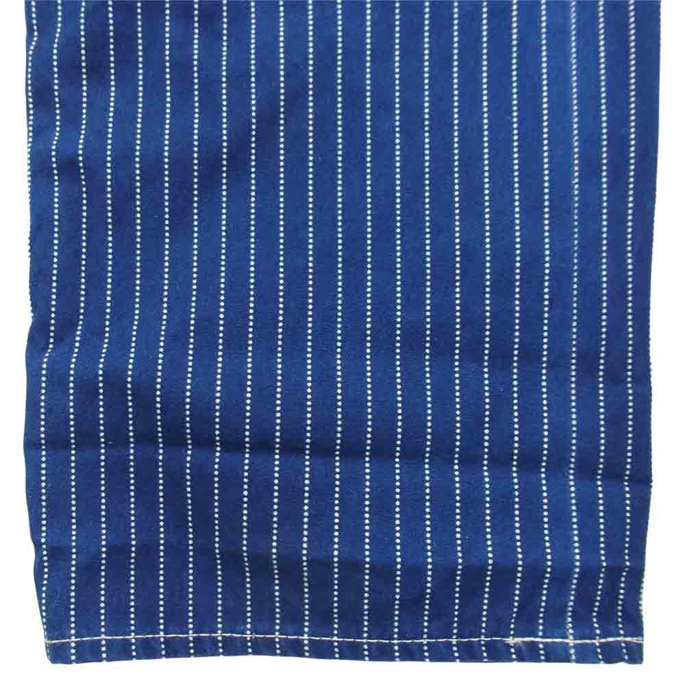 STUDIO D’ARTISAN ステュディオダルチザン 1666W シンチバック付き ウォバッシュ ストライプ ジーンズ ブルー系 34【中古】
