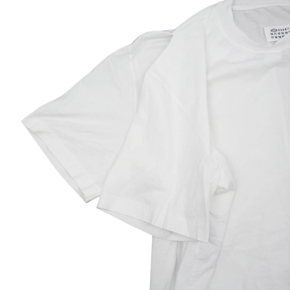 MAISON MARGIELA メゾンマルジェラ 20SS S51GC0474 1ライン コレクションライン 右二重袖 オーバーサイズ アシンメトリー 半袖 Tシャツ S【中古】