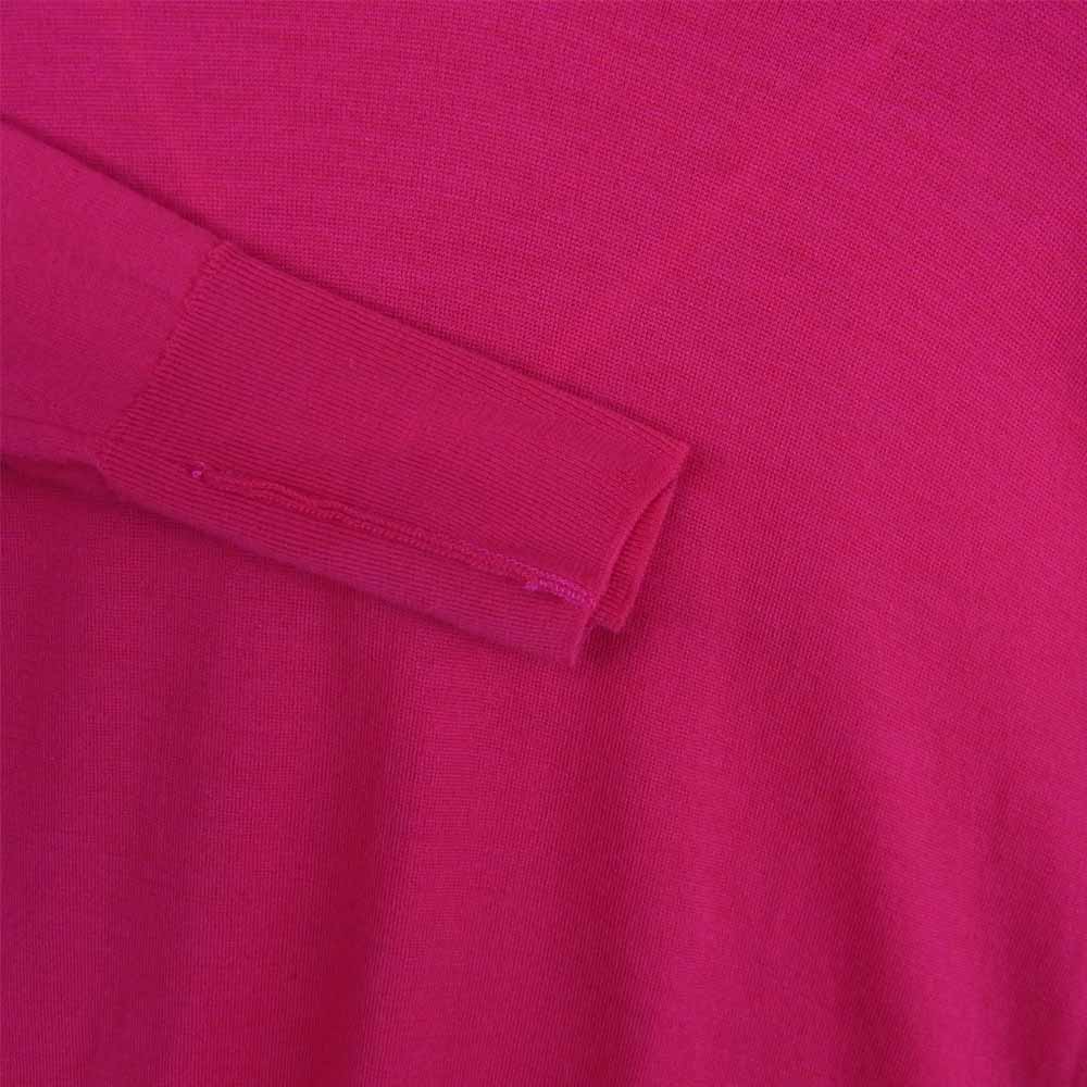 JOHN SMEDLEY ジョンスメドレー 国内正規 エクストラファインメリノウール Vネック ニット イギリス製 ピンク系 S【中古】