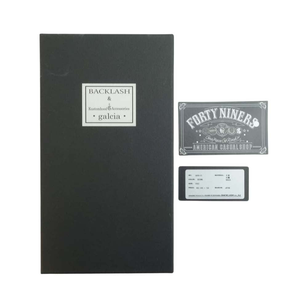 ISAMUKATAYAMA BACKLASH イサムカタヤマバックラッシュ G409-01 galcia LONG LEATHER WALLET BRASS MARIA ガルシア ブラスマリア レザー ウォレット ブラウン系【中古】