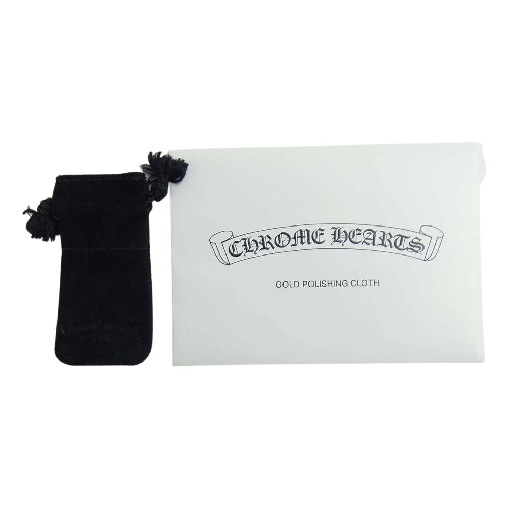 CHROME HEARTS クロムハーツ(原本有) 22K STUD CH CROSS 2 FAT クロス ファット スタッド ピアス ゴールド系【中古】