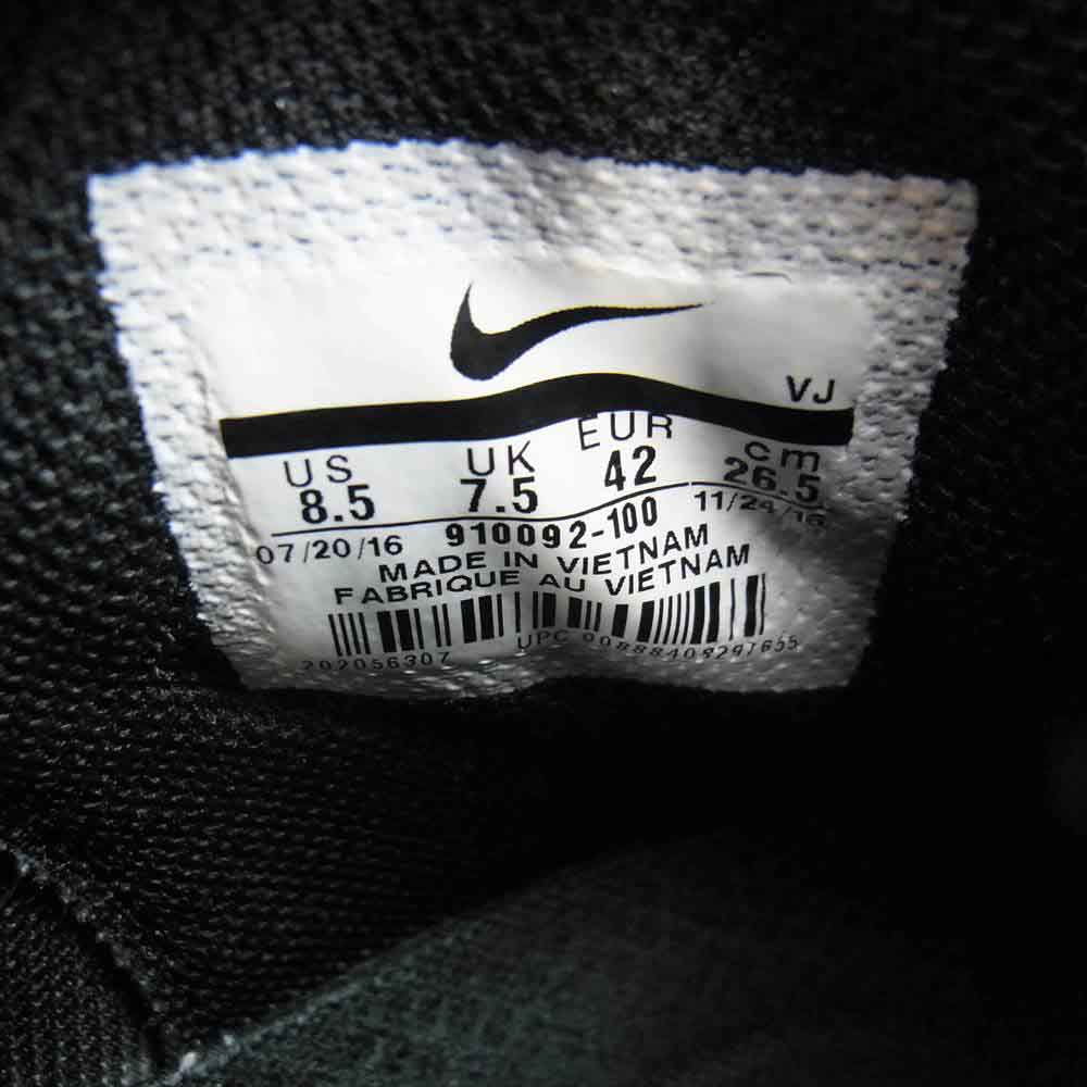 NIKE ナイキ 16AW 910092-100 UNDERCOVER アンダーカバー SFB JUNGLE DUNK ジャングルダンク ハイカット スニーカー ブルー系 26.5cm【中古】
