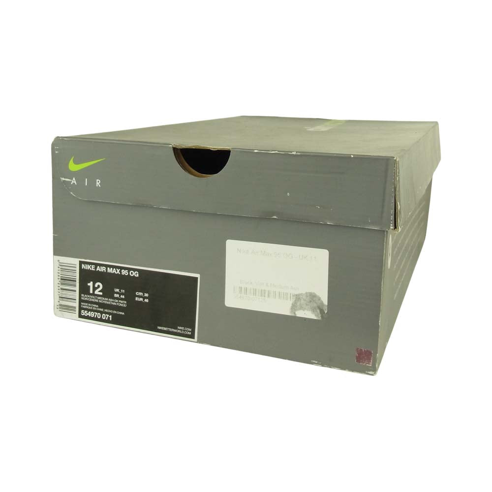NIKE ナイキ 554970-071 AIR MAX 95 OG エア マックス スニーカー イエローグラデ グレー系 30cm【美品】【中古】