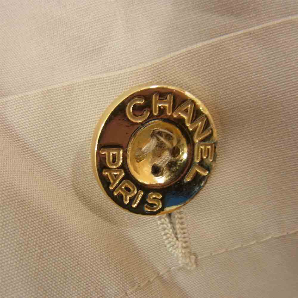 CHANEL シャネル 国内正規品 紙タグ インバネス コート ベージュ系 サイズ表記無【中古】