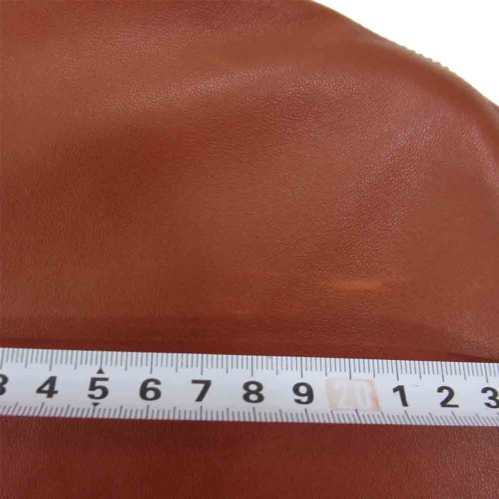 HERMES エルメス 国内正規品 仏製 マルジェラ期 シングル ライダース ジャケット ブラウン系 36【中古】