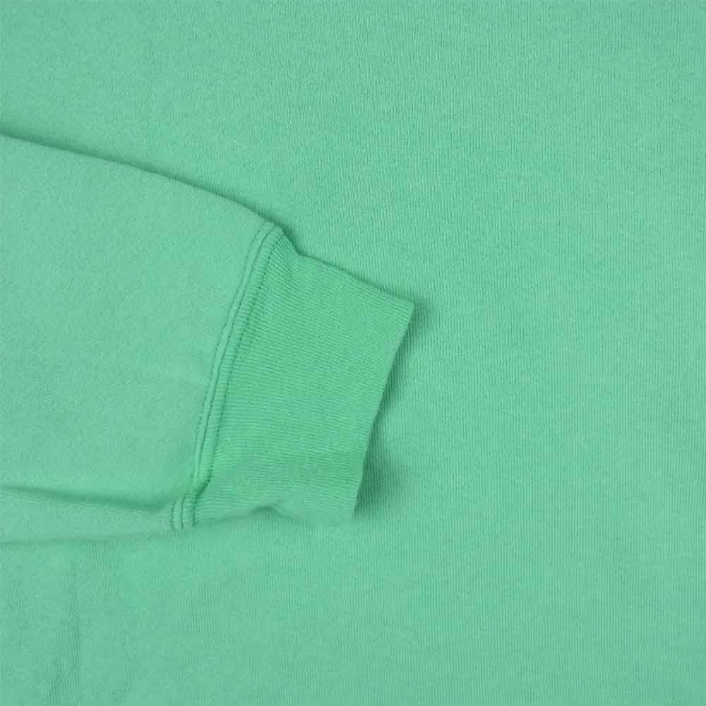 Champion チャンピオン C5-P001 USA製 9oz Terry Fleece クルーネック スウェット シャツ ライトグリーン系 XL【中古】