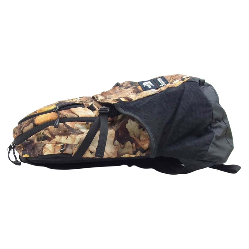 supreme The north face duffel bag 枯葉