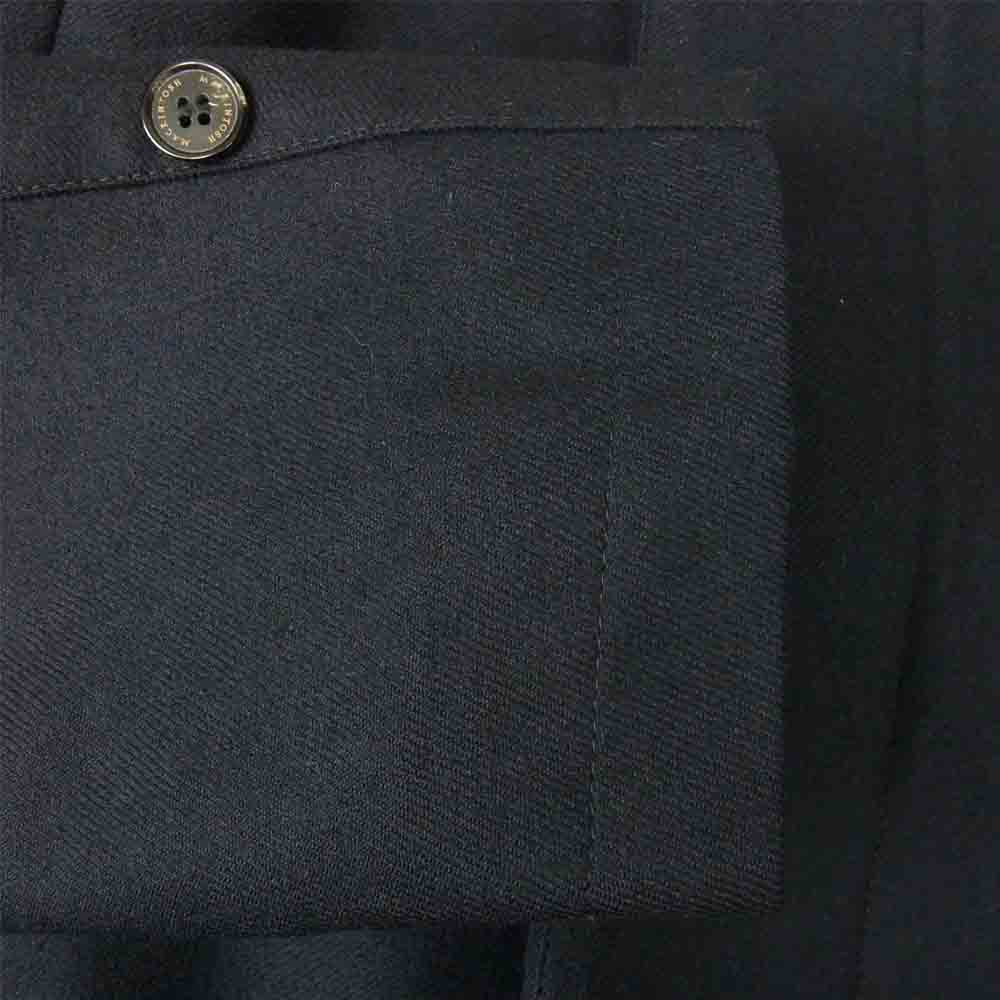 Mackintosh マッキントッシュ 国内正規品 dunkeld ダンケルド ウール ステンカラー コート ネイビー系 36【美品】【中古】