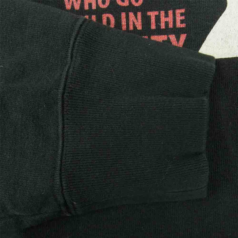 HYSTERIC GLAMOUR ヒステリックグラマー 0241CS03 ダメージ加工 ガールプリント スウェット ブラック系 S【中古】