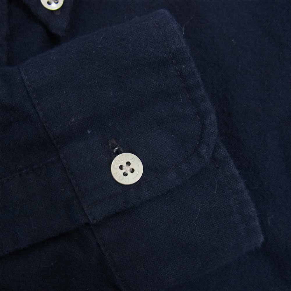 BONCOURA ボンクラ コットン ボタンダウン シャツ ネイビー系 40【中古】