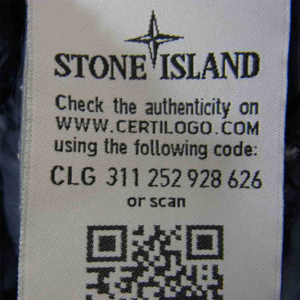 STONE ISLAND ストーンアイランド 6515G0724 国内正規品 GARMENT DYED MICRO YARN DOWN PACKABLE ガーメントダイ マイクロヤーン ダウンベスト ネイビー系 L【中古】