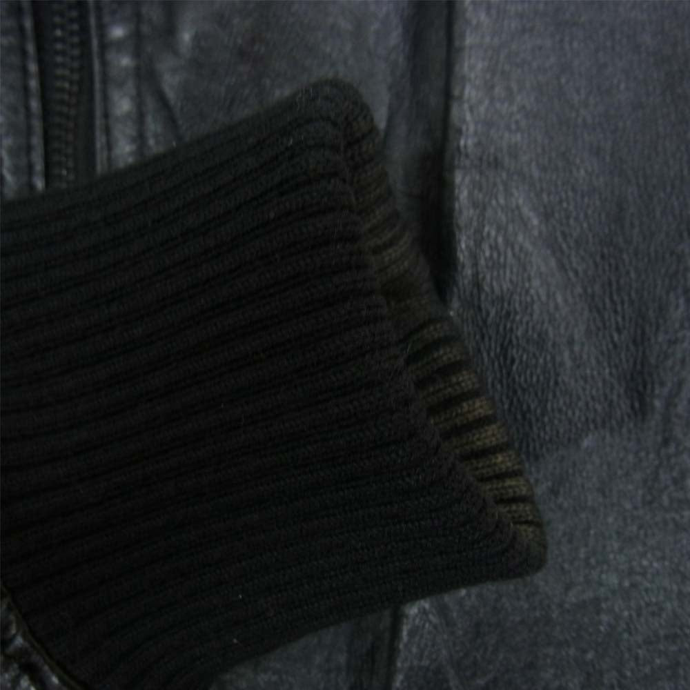 HYSTERIC GLAMOUR ヒステリックグラマー 4LB-1561 ピッグ レザー ジャケット ブラック系 S【中古】