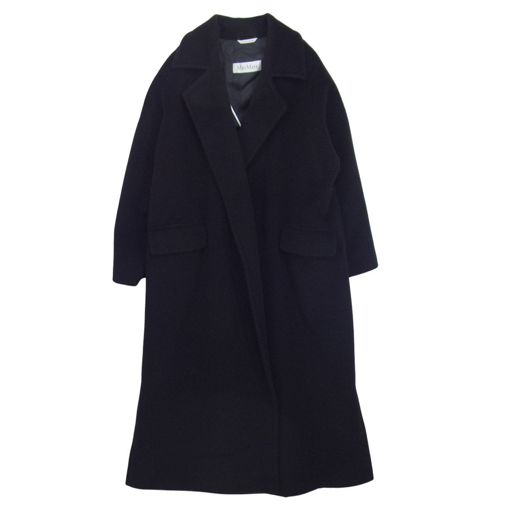 MaxMara マックスマーラ 白タグ カシミア コート ブラック 36 【公式通販】