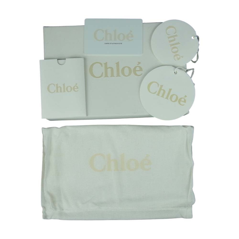 Chloe クロエ パラティ ラウンドファスナー 長財布 ブラック系【中古】