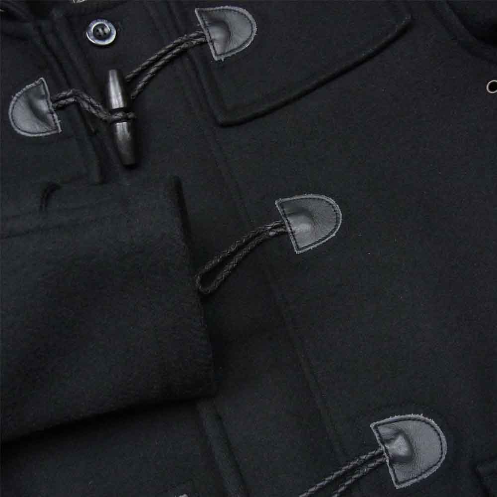 DELUXE デラックス ダッフル コート ウール 日本製 ブラック系 S【美品】【中古】