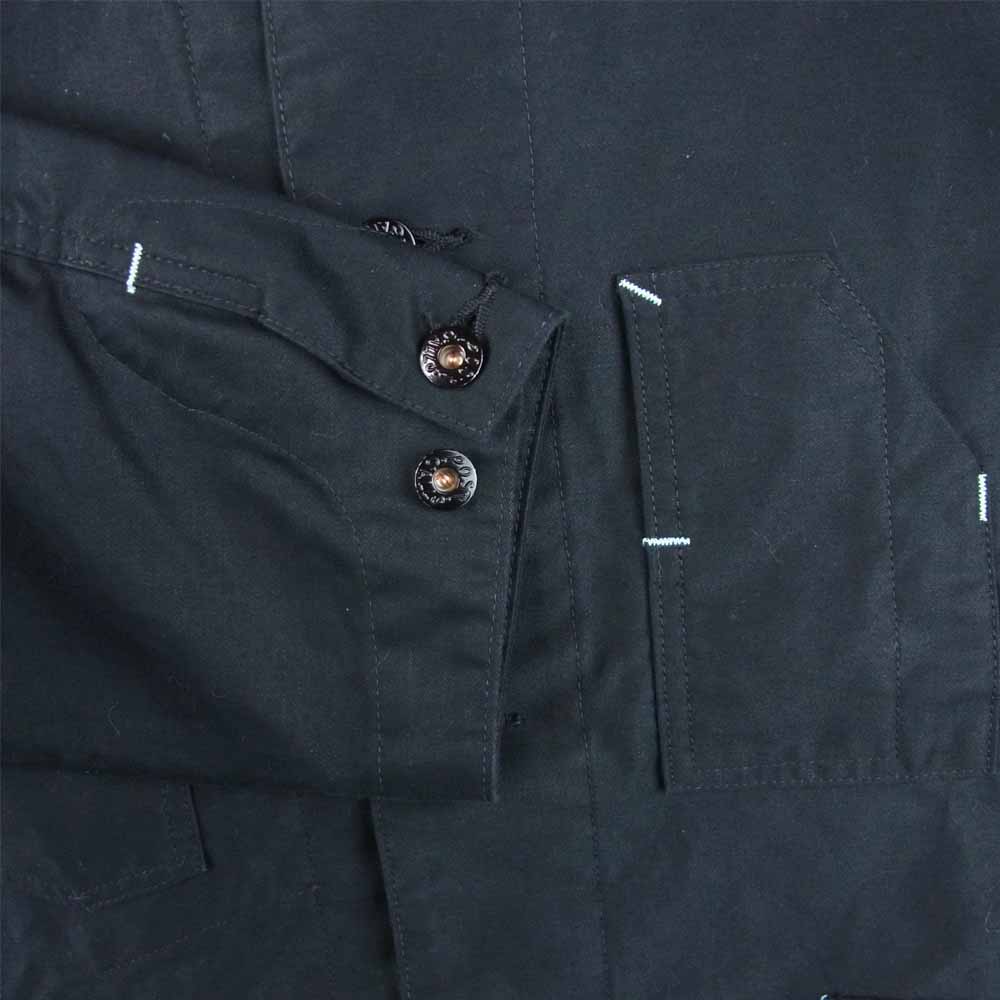 POST OVERALLS ポストオーバーオールズ DeLuxe Railroader レイルローダー ガチャポケ カバーオール ジャケット ブラック系 M【美品】【中古】