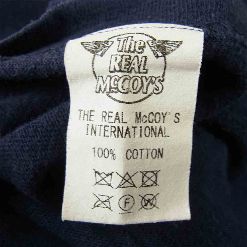 The REAL McCOY'S ザリアルマッコイズ AMERICAN ATHLETIC アメリカンアスレチック SOLID TEE 無地 Tシャツ ネイビー系 42【中古】