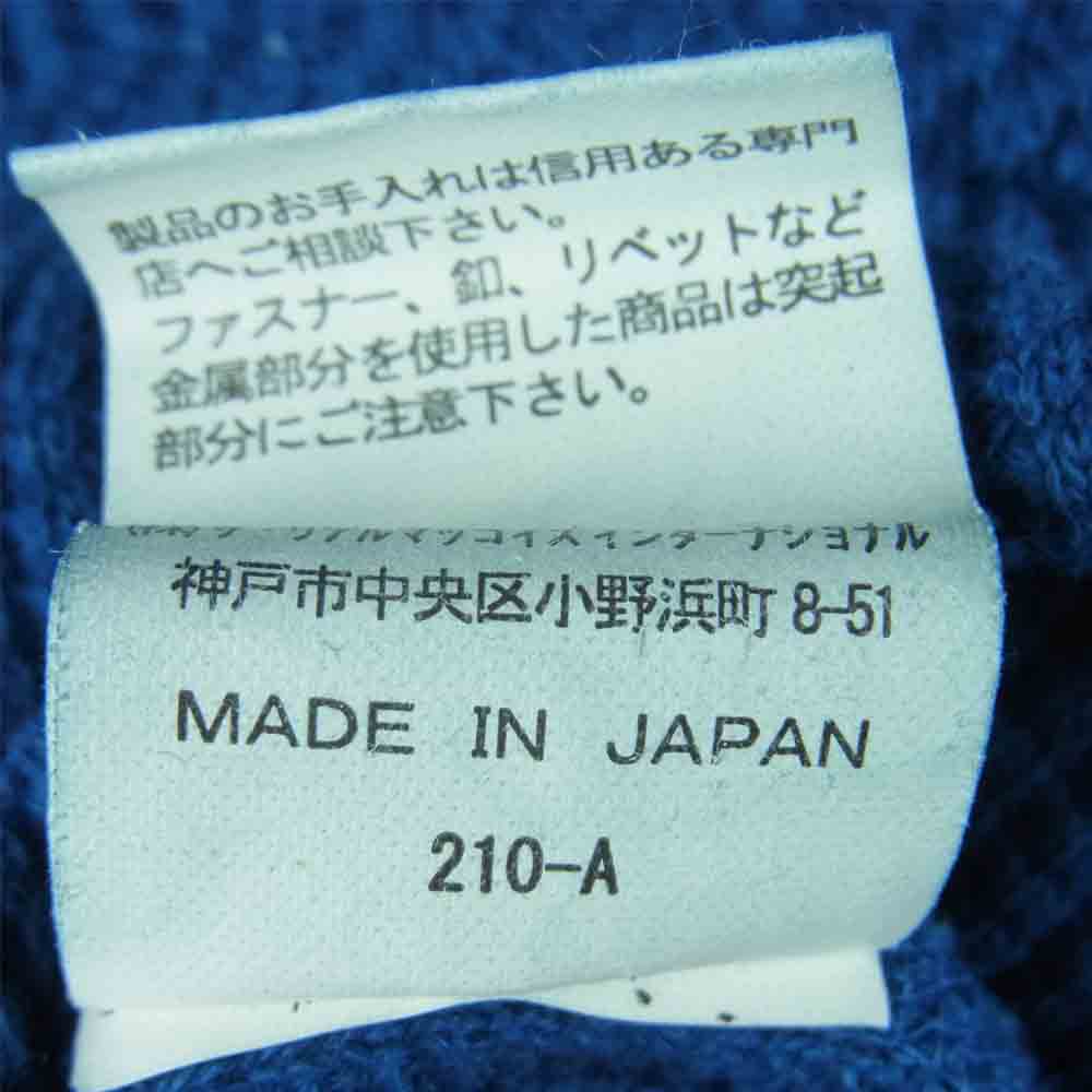 The REAL McCOY'S ザリアルマッコイズ マッコイスポーツウェア サーマル 半袖 Tシャツ ブルー系 38【中古】