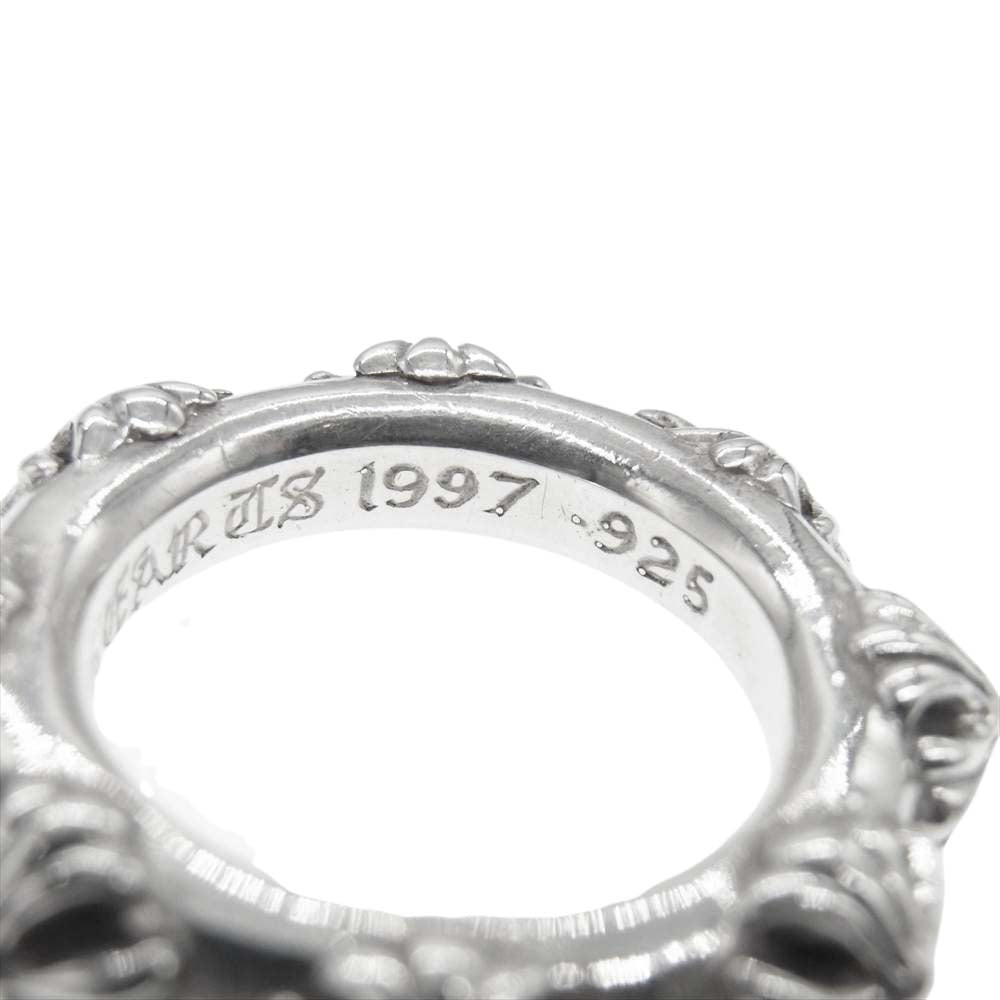 CHROME HEARTS クロムハーツ(原本無) CROSS BAND RING クロス バンド リング シルバー系【中古】
