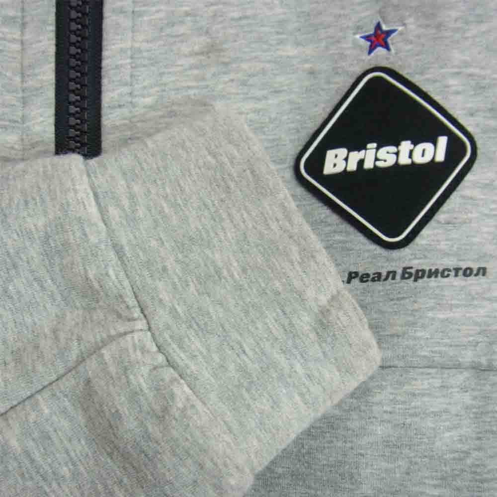 F.C.R.B. エフシーアールビー 18SS FCRB-180025 VENTILATION HOODY ベンチレーション フーディ― ジップアップ パーカー グレー系 S【中古】
