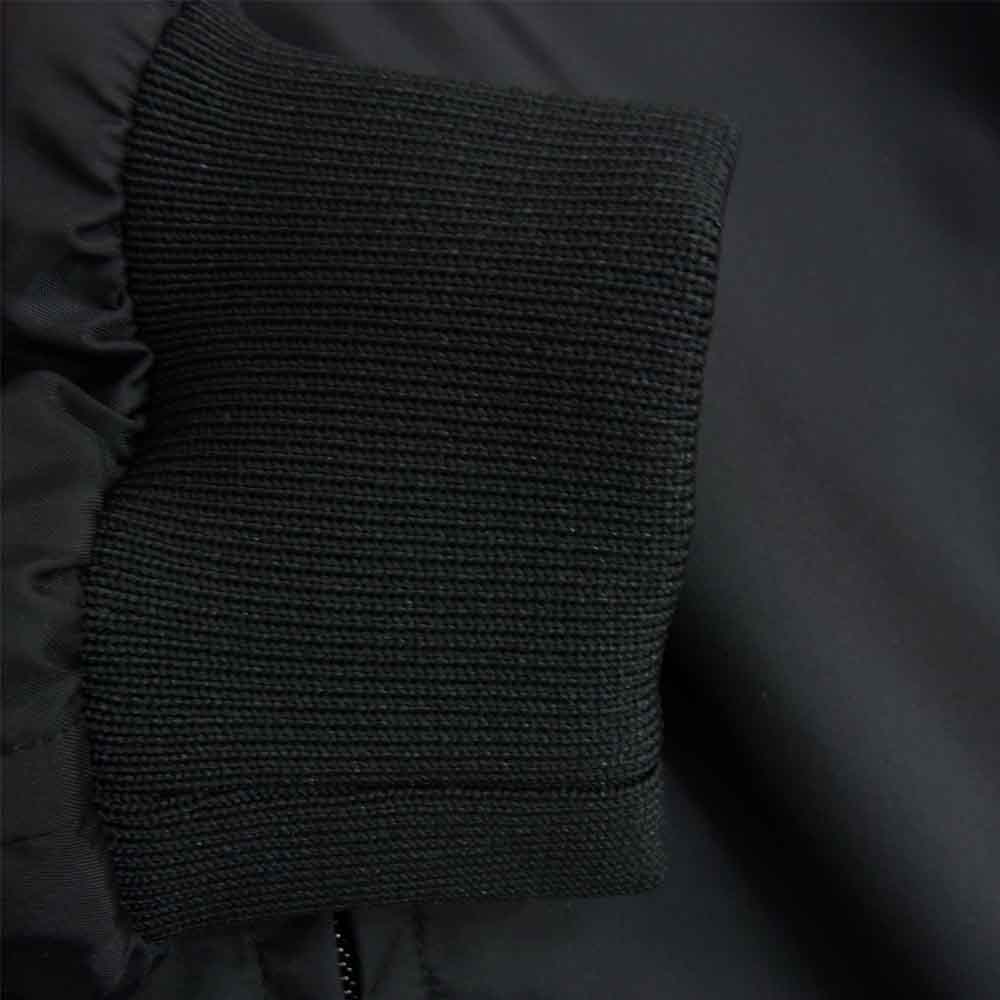 BLACK COMME des GARCONS ブラックコムデギャルソン 1S-J101 × NIKE ナイキ SWOOSH NYLON STADIUM JKT スウッシュ ナイロン スタジアム ジャケット ブルゾン ブラック系 L【中古】