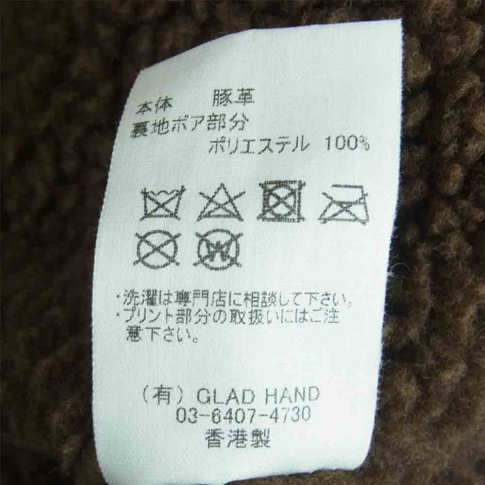 WEIRDO ウィアード WRD-19-AW-02 LIGHT RANCH VEST HOG SKIN 裏ボア フォグ スキン ライト ランチ ベスト ブラウン系 XL【中古】