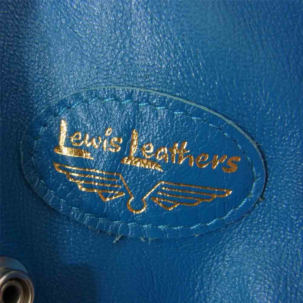 Lewis Leathers ルイスレザー 441T CYCLONE TIGHT FIT ホースレザー ヴィンテージ ターコイズ 40 ライダース ブルー系 40【極上美品】【中古】