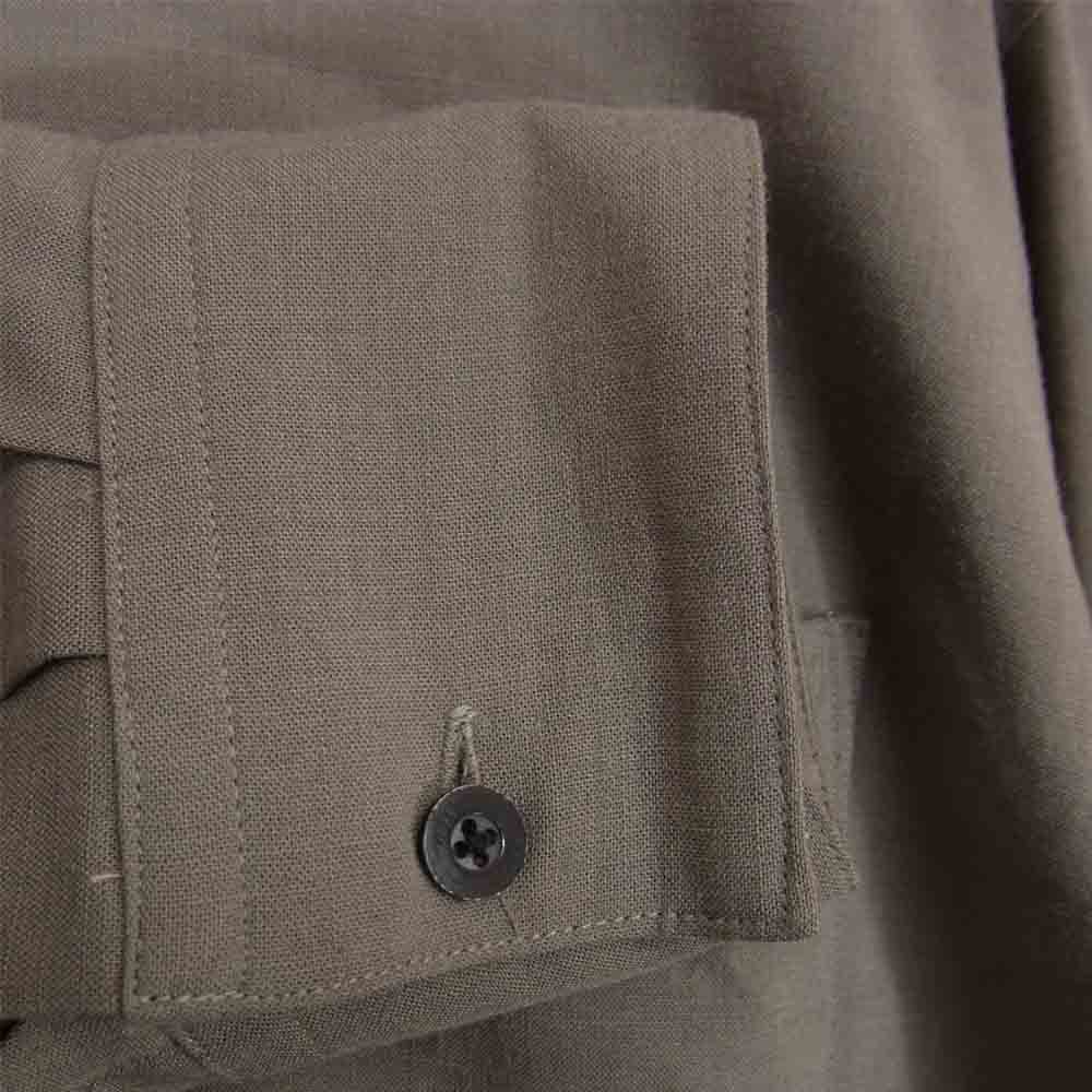 ヨーク 21SS YK21SS0189SH OVERSIZED BIG POCKET SHIRT オーバーサイズ ビッグ ポケット 長袖 シャツ グレー系 2【美品】【中古】